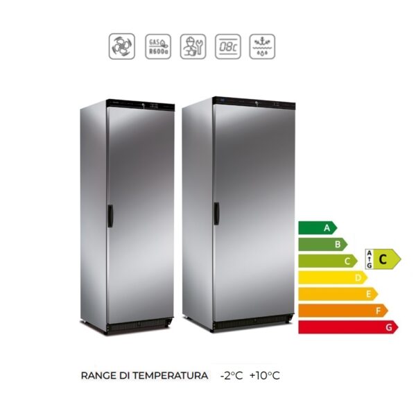 KIC LIGHT TOUCH PVX 40 60 - Armadio Inox a refrigerazione ventilata (Temp. -2°C +10°C)