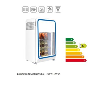 SUPER EXCITE  Mini frigo vetrina congelatore per gelati