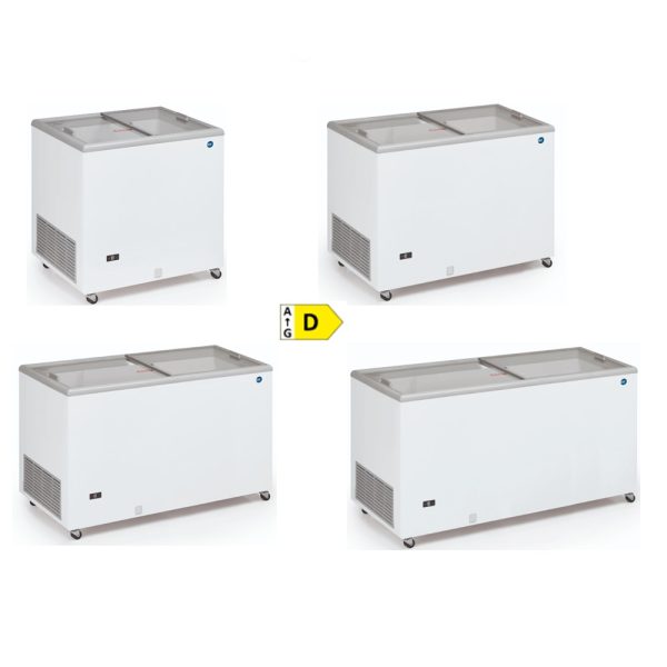 GELE' CSV 200-300-400-500 - Congelatore a pozzetto con superfice vetrata scorrevole