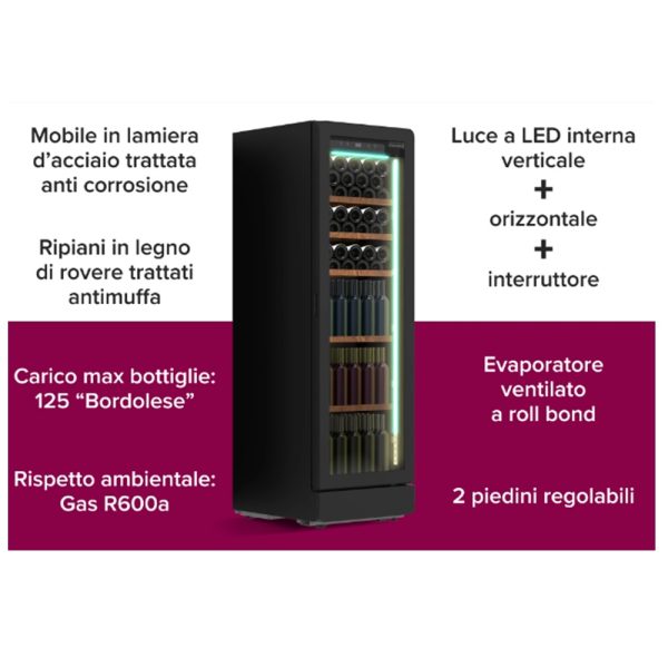 CUVÉE Plus - Vetrina climatizzata mono / multi Temperature per vini - immagine 3