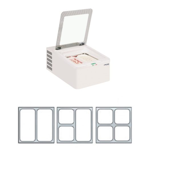 MINI CREAM  2V|3V|2V LED|3VLED - Espositore da banco per gelato mantecato e su stecco - immagine 4
