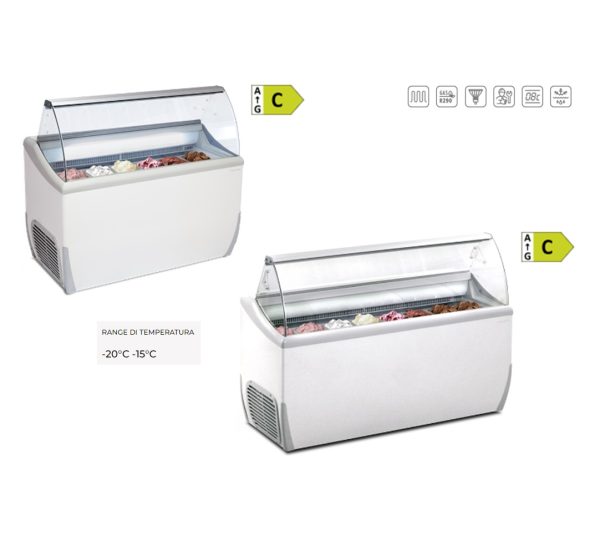 J EXTRA 7|9 - Vetrina espositiva per gelato mantecato