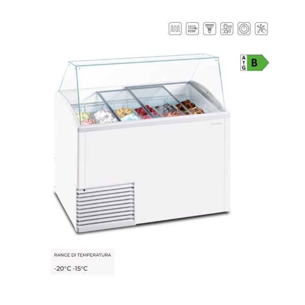 SLANT 510 ICE - Vetrina espositiva per gelato mantecato