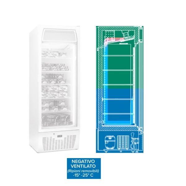 EXPO NV - Espositore verticale CONGELATORE ventilatO (-25°C -15°C) - immagine 2