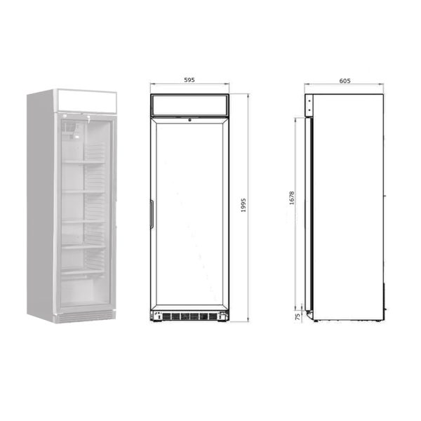 BUBBLE - Espositore verticale ventilato temperatura positiva - immagine 2