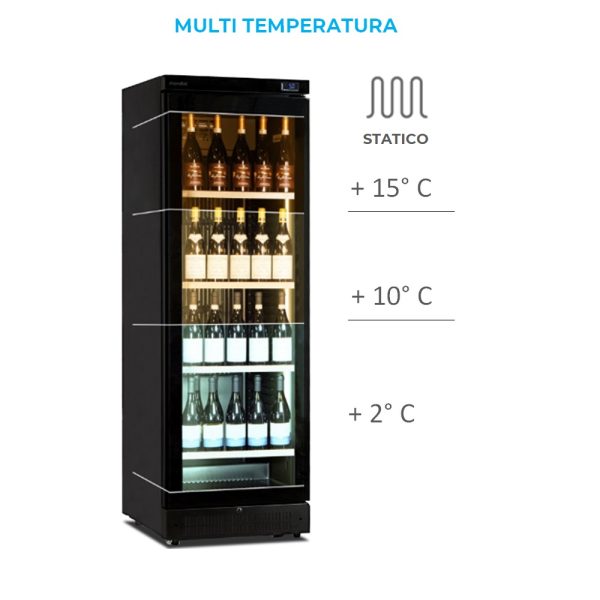 CUVÉE Pro - Vetrina climatizzata - Cantinetta mono / multi Temperatura per vini - immagine 3