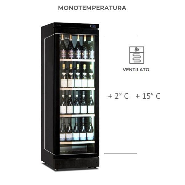 CUVÉE Pro - Vetrina climatizzata - Cantinetta mono / multi Temperatura per vini - immagine 2
