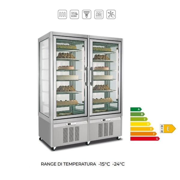 ONLYVISION N 800 - Vetrina verticale congelatore per gelateria e pasticceria