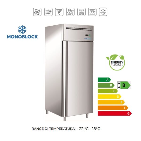 M-GNH610BT-FC- Armadio congelatore a refrigerazione ventilata ad alta efficienza energetica (Temp. -22°C -18°C)