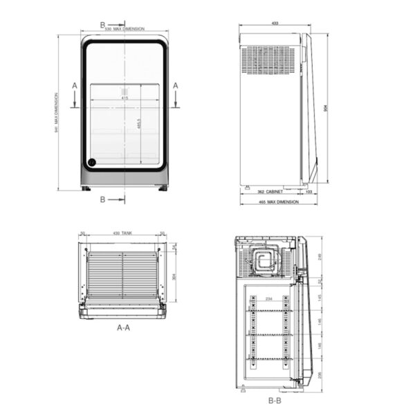 SUPER EXCITE  Mini frigo vetrina congelatore per gelati e surgelati - immagine 2