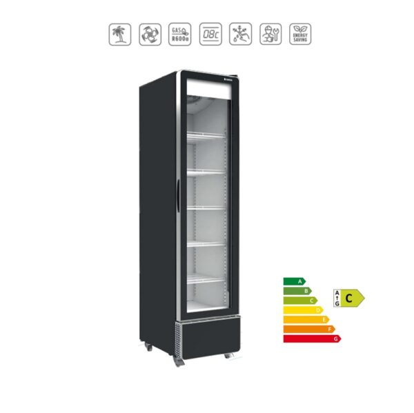 SPS 0350FL - Frigovetrina verticale ventilata tropicalizzata ad alta efficienza energetica con tecnologia a inverter