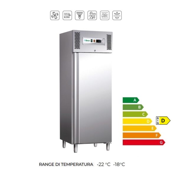G-GN650TN- ARMADIO in acciaio INOX congelatore Ventilato  (Temp. -22°C  -18°C)