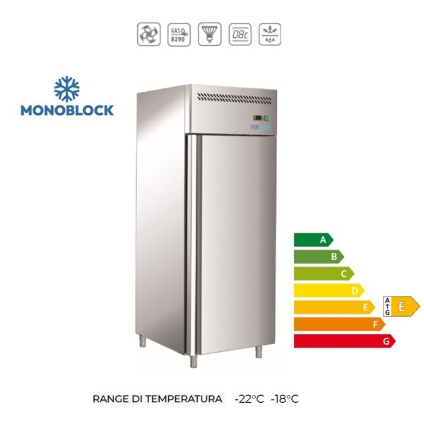 M-GN650BT-FC - ARMADIO congelatore Ventilato monoblocco (Temp. -22°C -18°C)