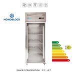 M-GN650TNG-FC - ARMADIO refrigerato VENTILATO  con porta in vetro (Temp. 0°C +8°C)