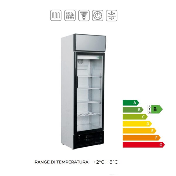 G-SNACK290SC - Espositore verticale refrigerato (Temperatura +2°C + 8°C)