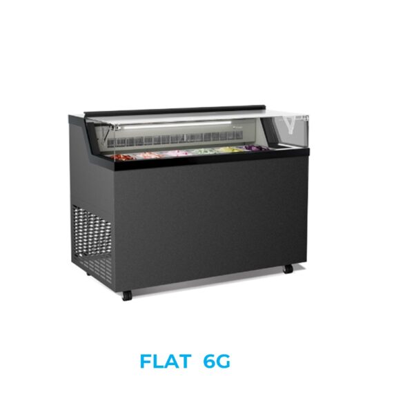 FLAT 6G 7G 9G - Vetrina espositore per gelato mantecato, su stecco e pasticceria - immagine 3