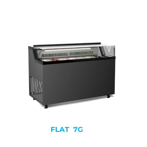 FLAT 6G 7G 9G - Vetrina espositore per gelato mantecato, su stecco e pasticceria - immagine 4