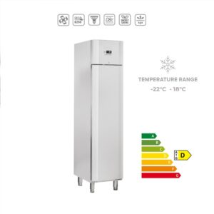 QN3 - Armadio congelatore ventilato SLIM in acciao INOX (temperatura -22°C -18°C)