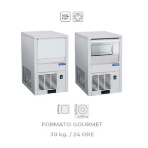 FABBRICATORE DI GHIACCIO a cubetto pieno - ICM 30 ( 30 kG. IN 24 ORE)