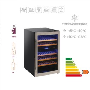 CW 36DT - Cantinetta refrigerata ventilata a doppia temperatura ( Range temperatura +5°C + 18°C )