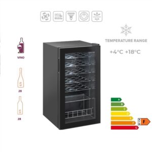 RCS 88 Cantinetta refrigerata ventilata 90 Lt. ( Temperatura +4°C + 18°C )