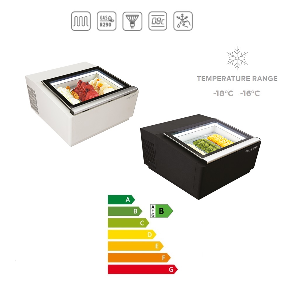 VBG3 B&W - ESPOSITORE PER GELATO DA BANCO