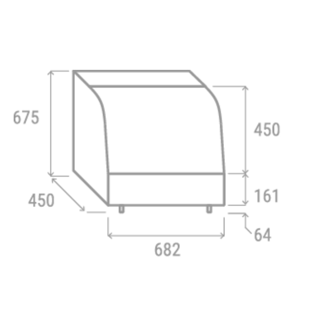 RC 100 B&W - Vetrinetta refrigerata ventilata da banco (range temperatura +1°C + 10°C) - immagine 3