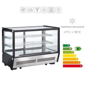 RC 160 SQ - Vetrinetta refrigerata ventilata da banco 160 LT. (range temperatura +1°C +10°C)