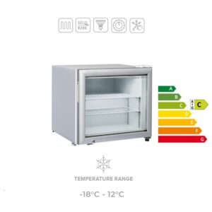 RG 50 - Espositore orizzontale congelatore da banco 50 LT. (range temperatura -18°C -12°C)