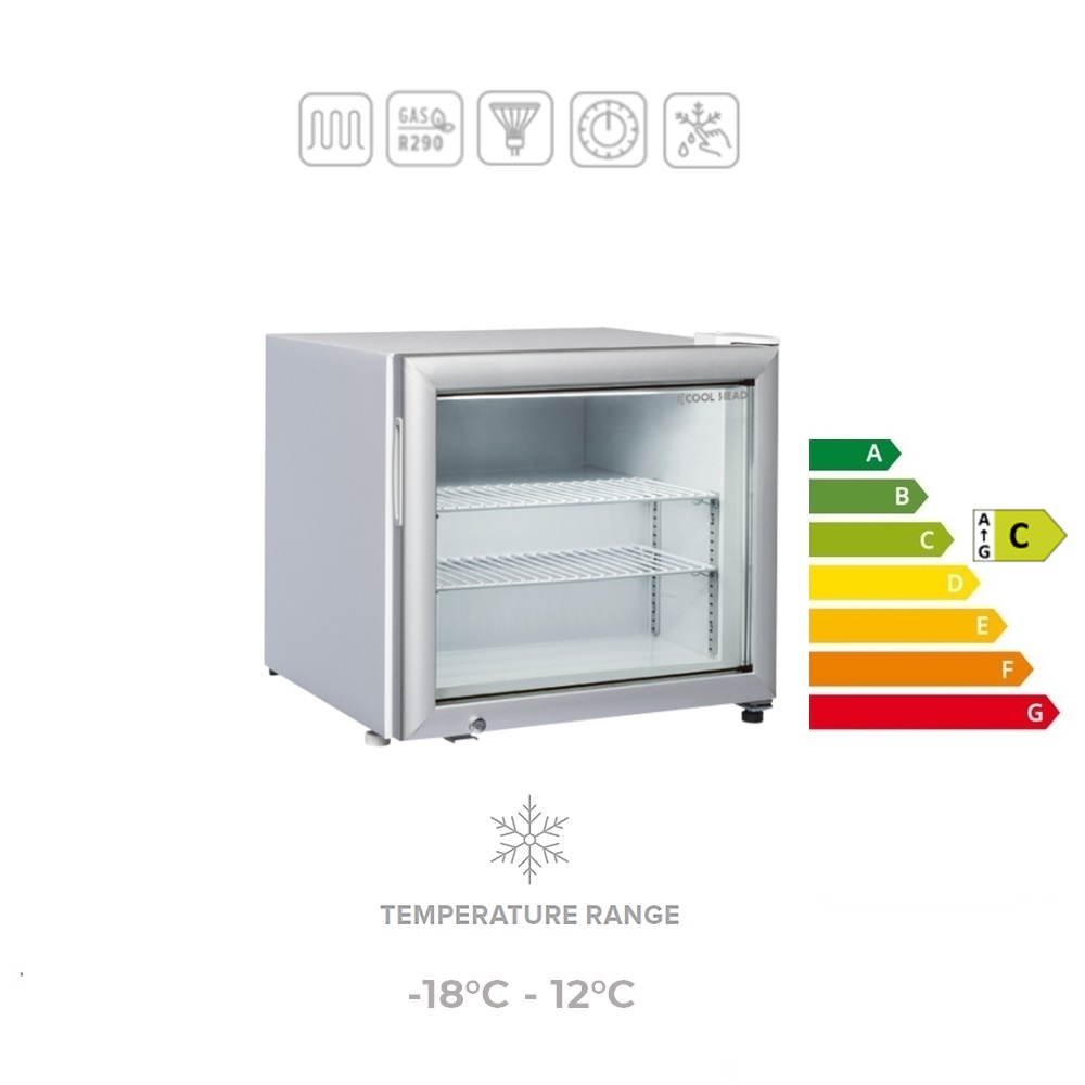 RG 50 - Espositore orizzontale congelatore da banco 50 LT. (range temperatura -18°C -12°C)