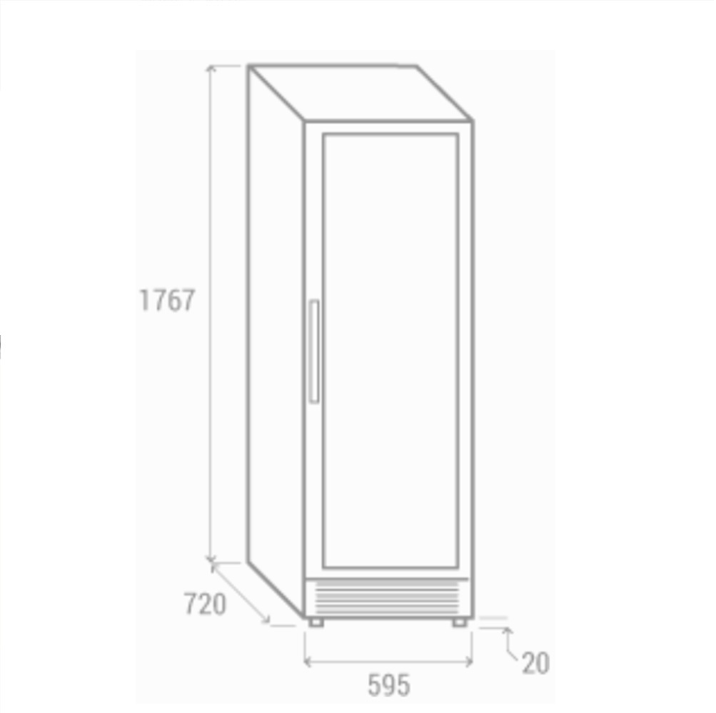 CW 400- Cantinetta refrigerata ventilata da incasso (temperatura +5°C + 18°C ) - immagine 5